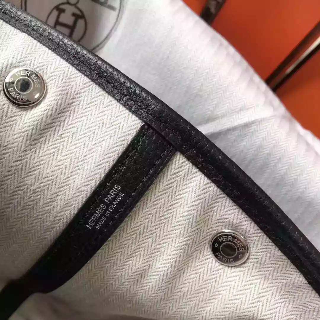 Hermes Garden Party 30 Bag In Black Taurillon Leather – HW083