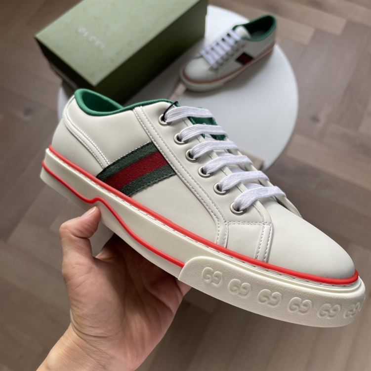 GUCCI TENNIS 1977 SNEAKER IN WHITE LEATHER – GCC060