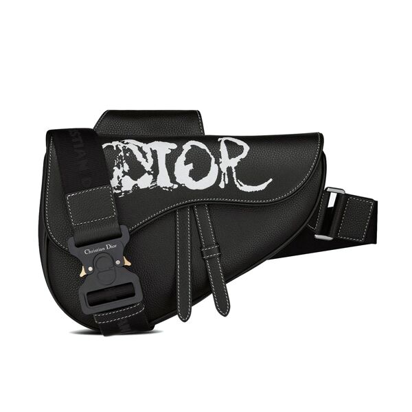 DIOR X PETER DOIG SADDLE BAG BLACK – DIO018