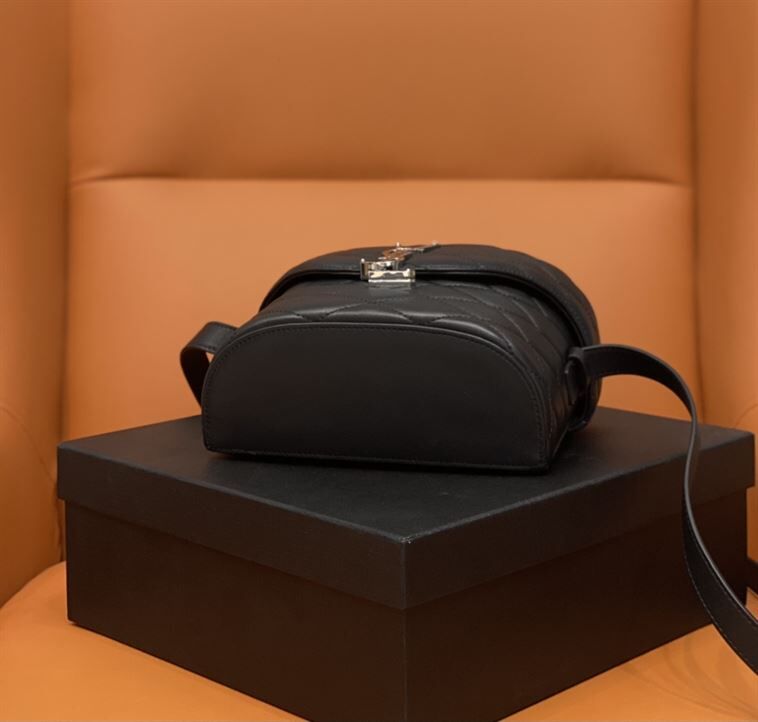 YSL JUNE QUILTED LEATHER CROSSBODY BLACK BAG – YB045