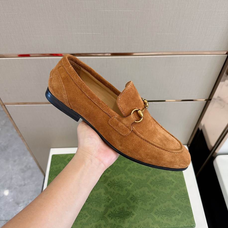 Gucci Jordaan Brown Suede Loafer – GL088