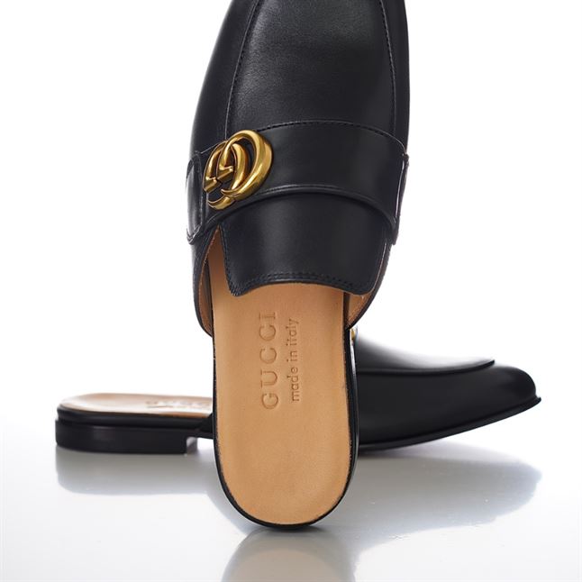 GUCCI BLACK PRINCETOWN SLIPPERS – GL032
