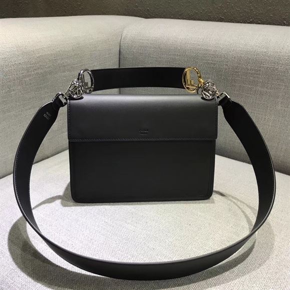 FENDI KAN I CALFSKIN LEATHER SHOULDER BAG – F008