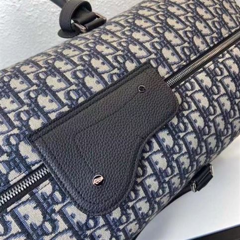 DIOR LINGOT 50 BAG BEIGE AND BLACK DIOR OBLIQUE JACQUARD – DIO017