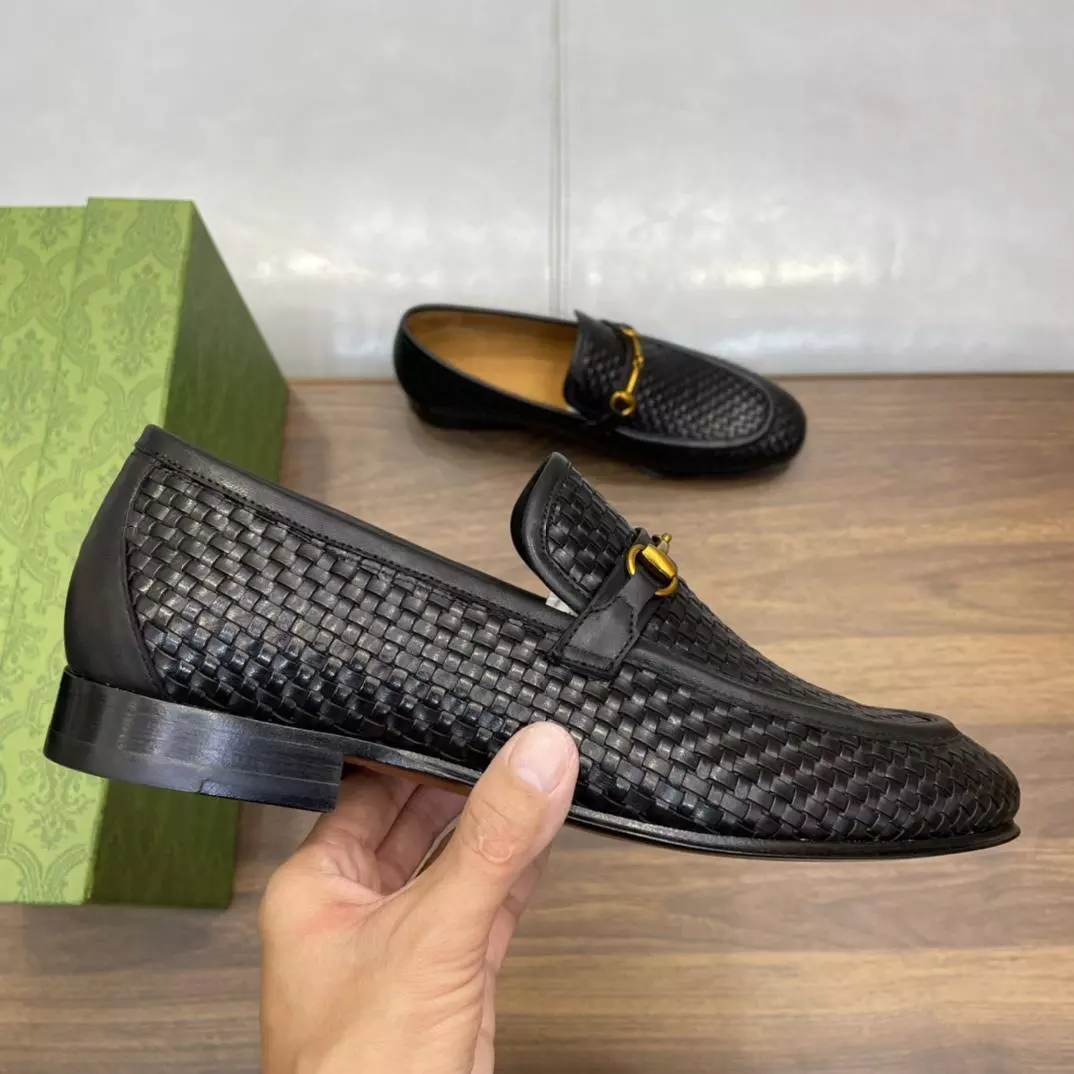 MEN’S HORSEBIT LOAFERS BLACK – GL116