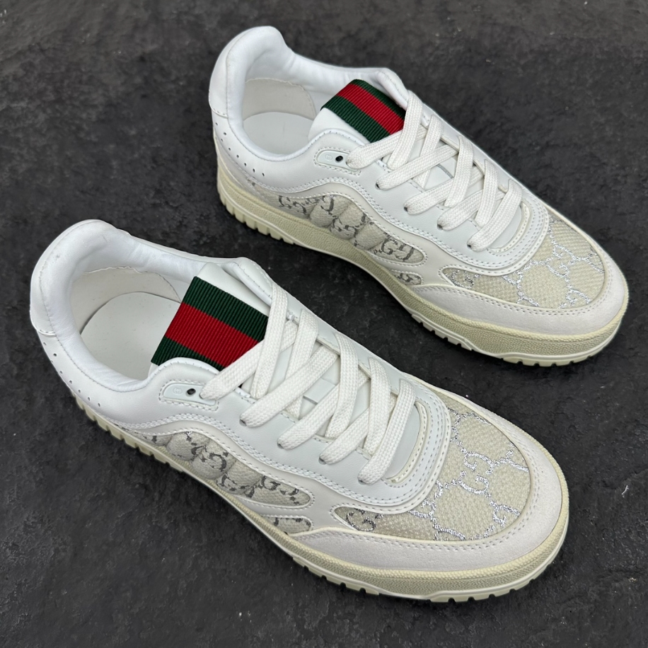 Gucci Re-Web Sneaker ‘GG Canvas – Beige White’ – GCC158