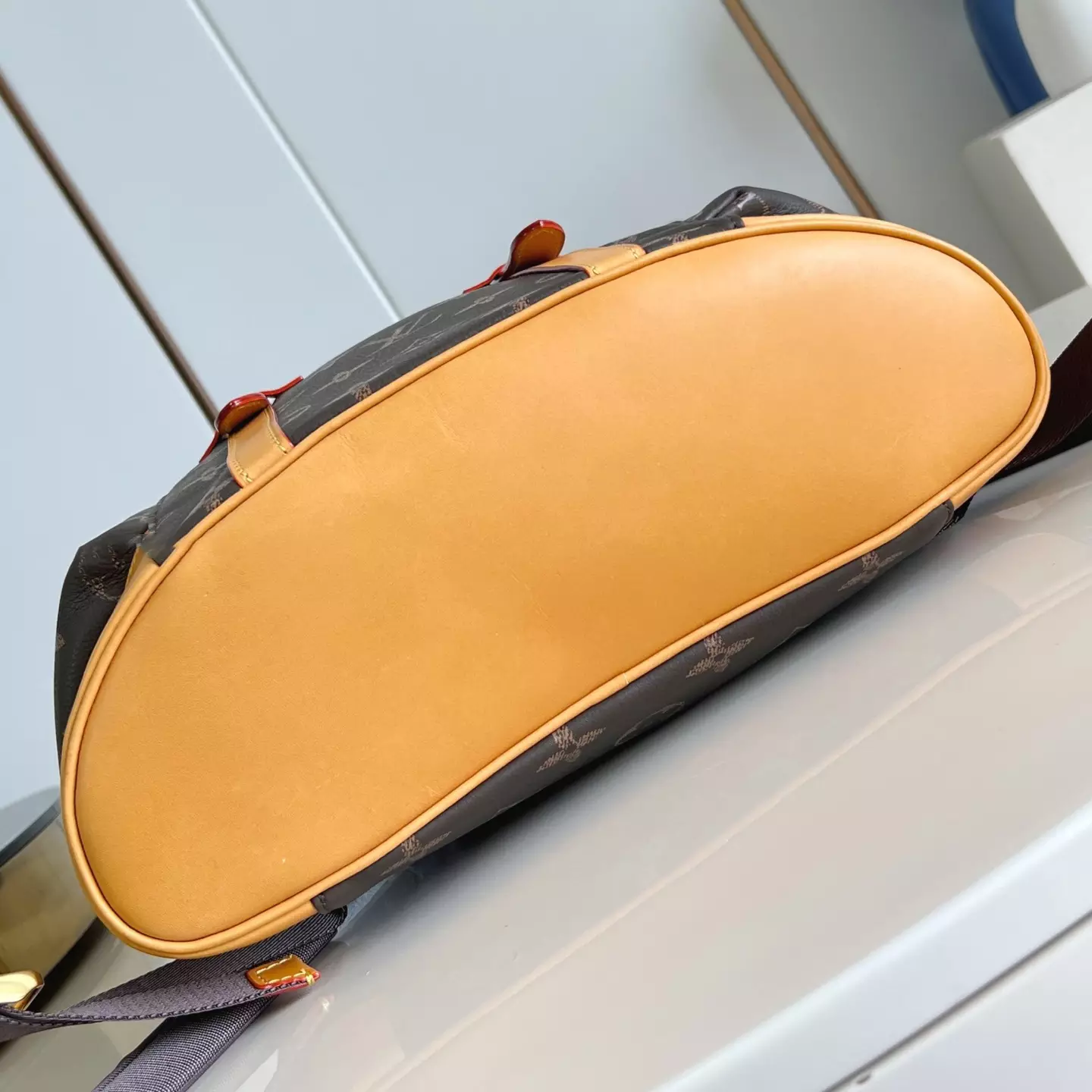 CHRISTOPHER MM BACKPACK BROWN MONOGRAM CALF LEATHER M14038 – LW338