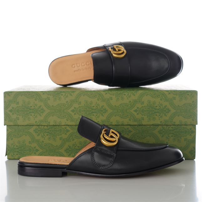 GUCCI BLACK PRINCETOWN SLIPPERS – GL032