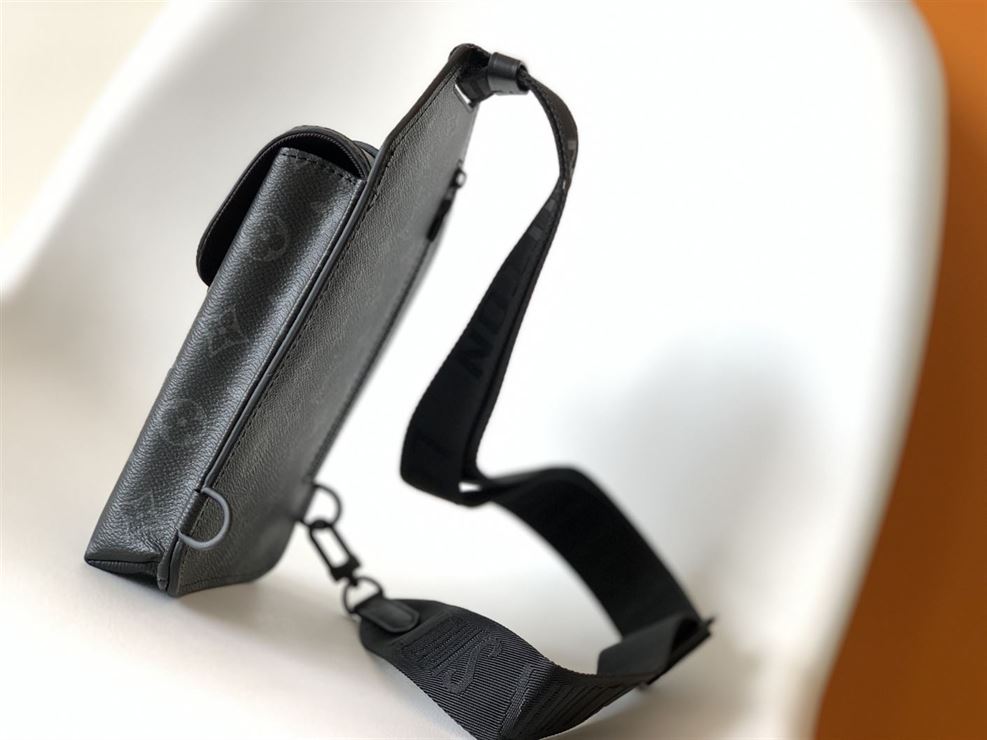 LOUIS VUITTON SAUMUR SLINGBAG MONOGRAM ECLIPSE COATED CANVAS – LVB010