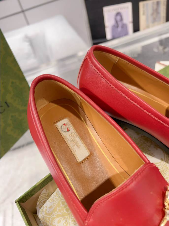 Gucci Jordaan Red Loafer – GL069