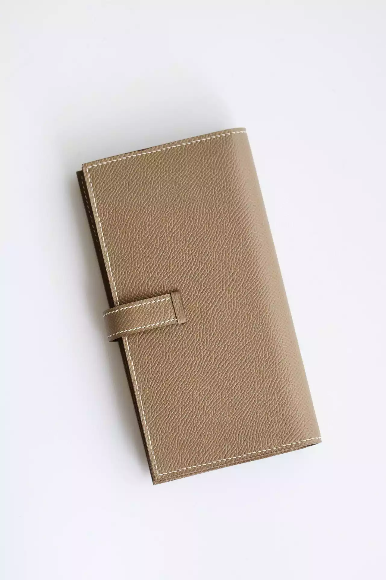 Hermes Bearn Long Handmade Wallet in Taupe Epsom Calfskin – HW144