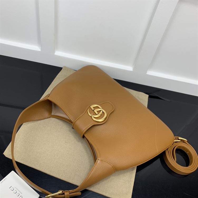 GUCCI APHRODITE MEDIUM SHOULDER BAG IN BROWN LEATHER – GB44