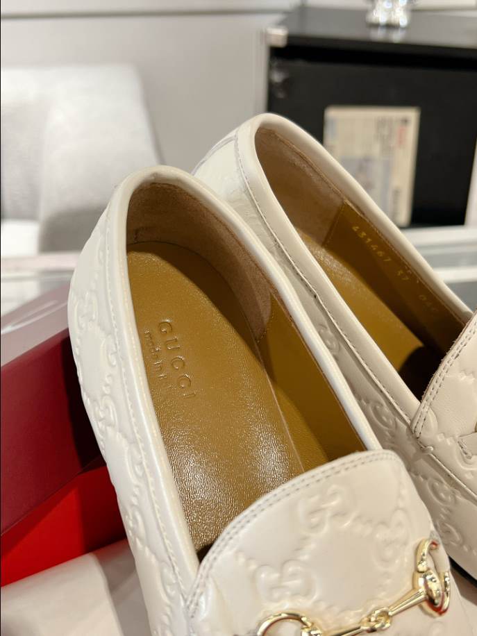Gucci Horsebit White GC Monogram Loafer – GL063