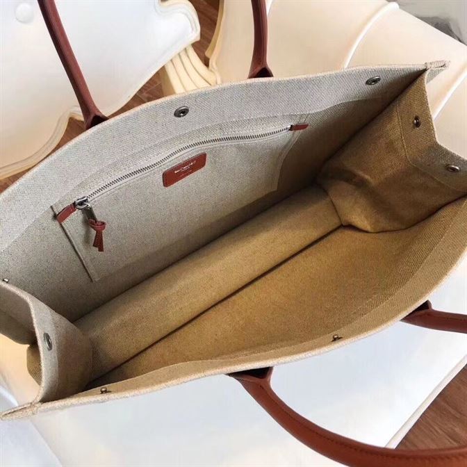 YSL RIVE GAUCHE CANVAS TOTE BEIGE BAG – YB025