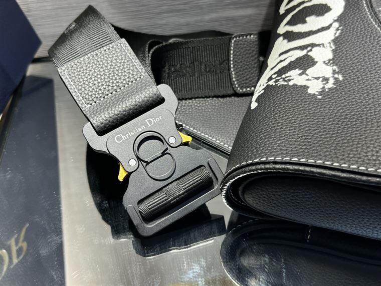 DIOR X PETER DOIG SADDLE BAG BLACK – DIO018