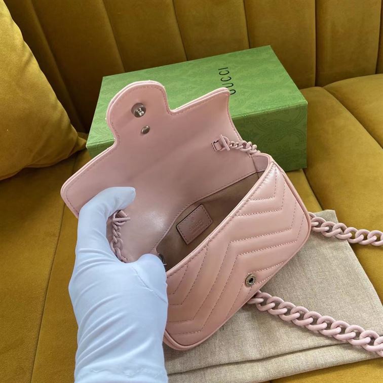 GUCCI GG MARMONT BELT BAG IN LIGHT PINK LEATHER – GB66