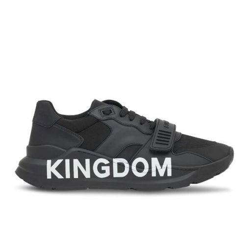 BURBERRY BLACK KINGDOM PRINT SNEAKERS – BBR030