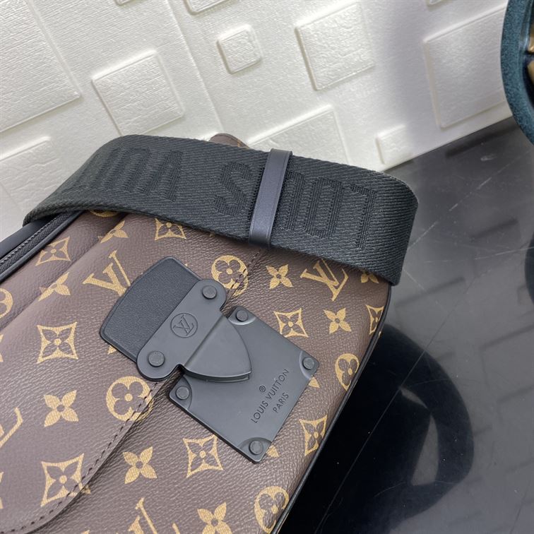 LOUIS VUITTON S LOCK MESSENGER MONOGRAM MACASSAR – LVB046