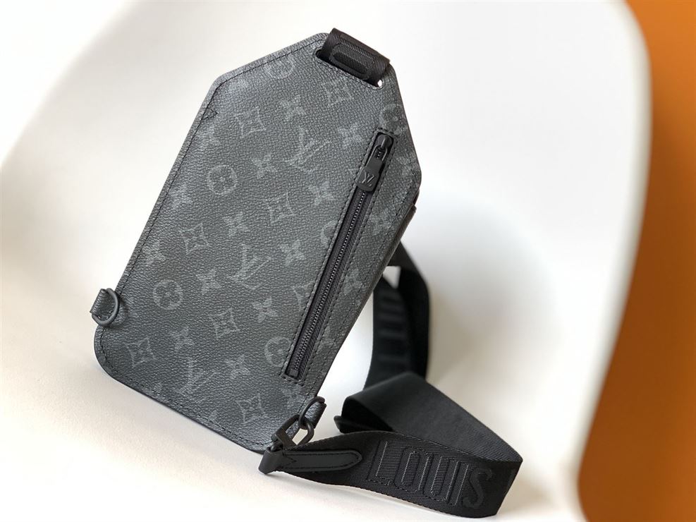 LOUIS VUITTON SAUMUR SLINGBAG MONOGRAM ECLIPSE COATED CANVAS – LVB010