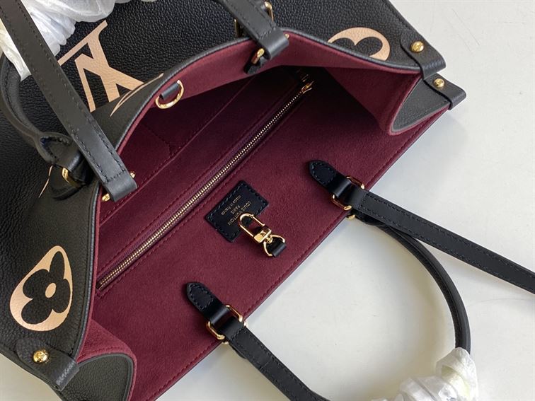 LOUIS VUITTON ONTHEGO MM BICOLOR MONOGRAM EMPREINTE – LW041