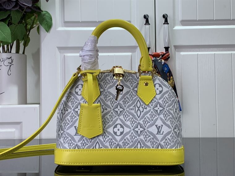 LOUIS VUITTON ALMA BB White Yellow – LW086