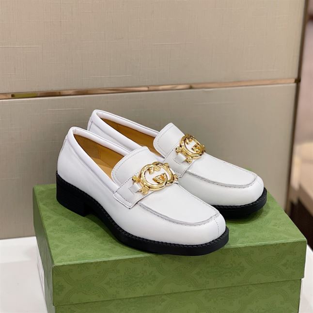 GUCCI LEATHER LOAFER IN WHITE – GL046