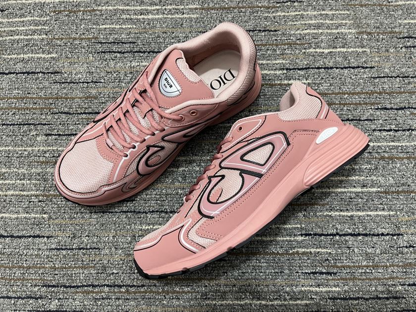 DIOR B30 SNEAKER PINK MESH AND TECHNICAL FABRIC – DO108