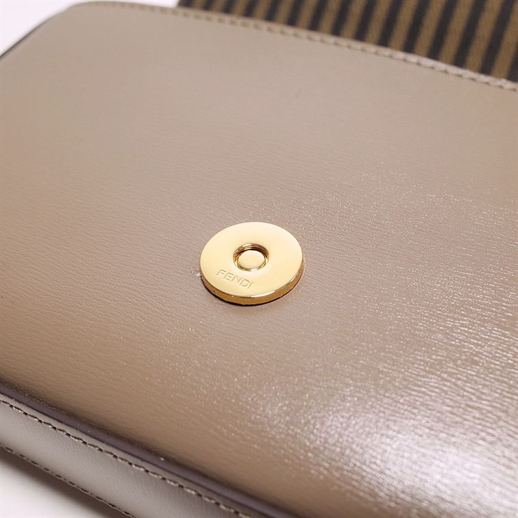 FENDI WALLET ON CHAIN WITH POUCHES BROWN MINI BAG – F055