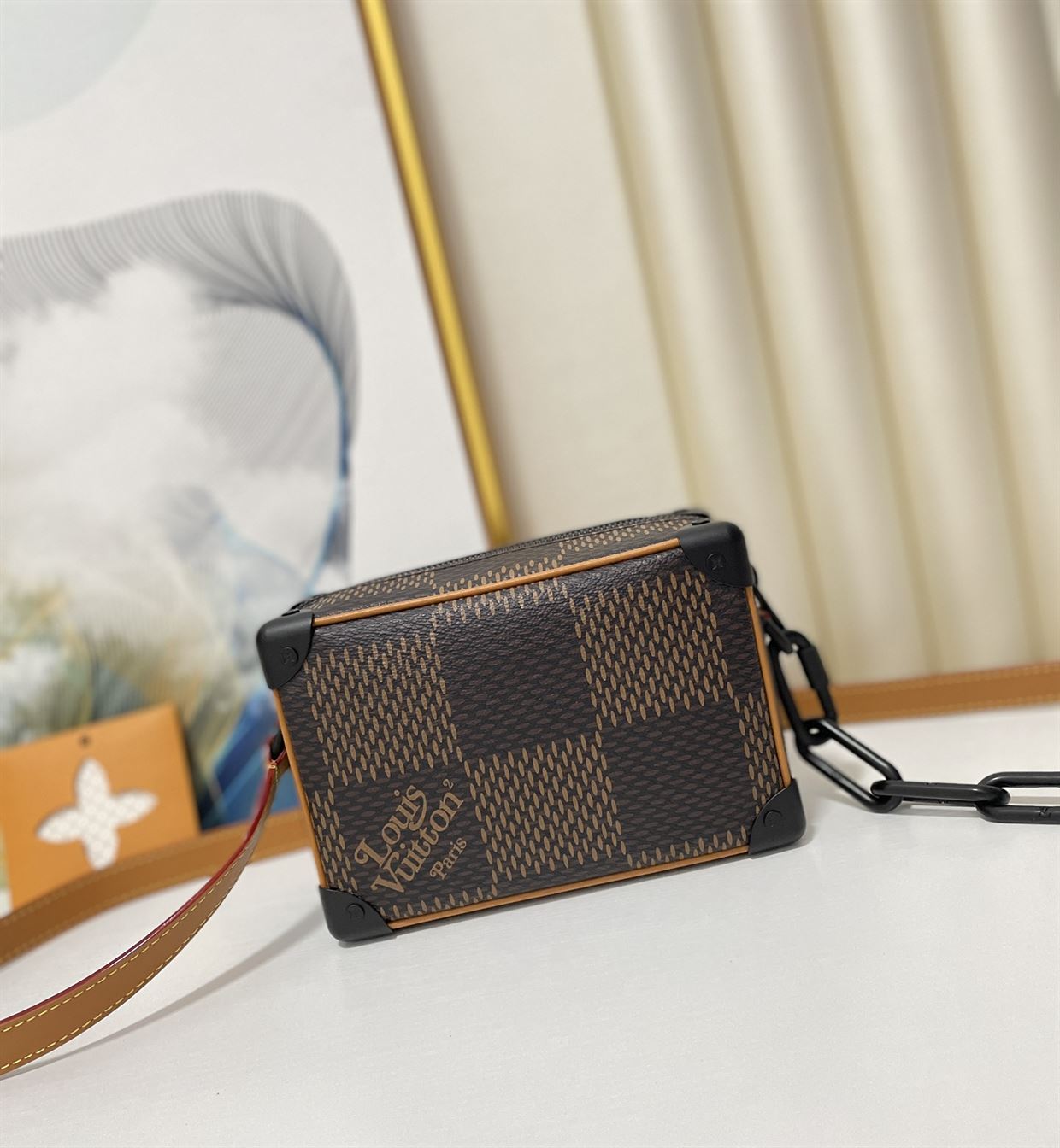 LOUIS VUITTON MINI SOFT TRUNK DAMIER EBENE – LVB070