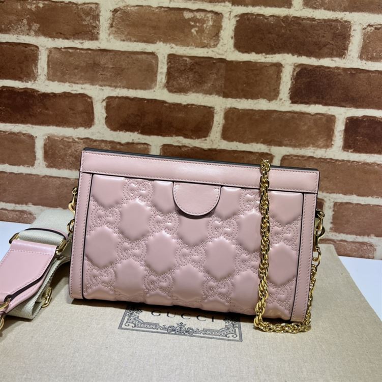 GUCCI SMALL GG QUILTED LEATHER BAG IN PINK – GB30