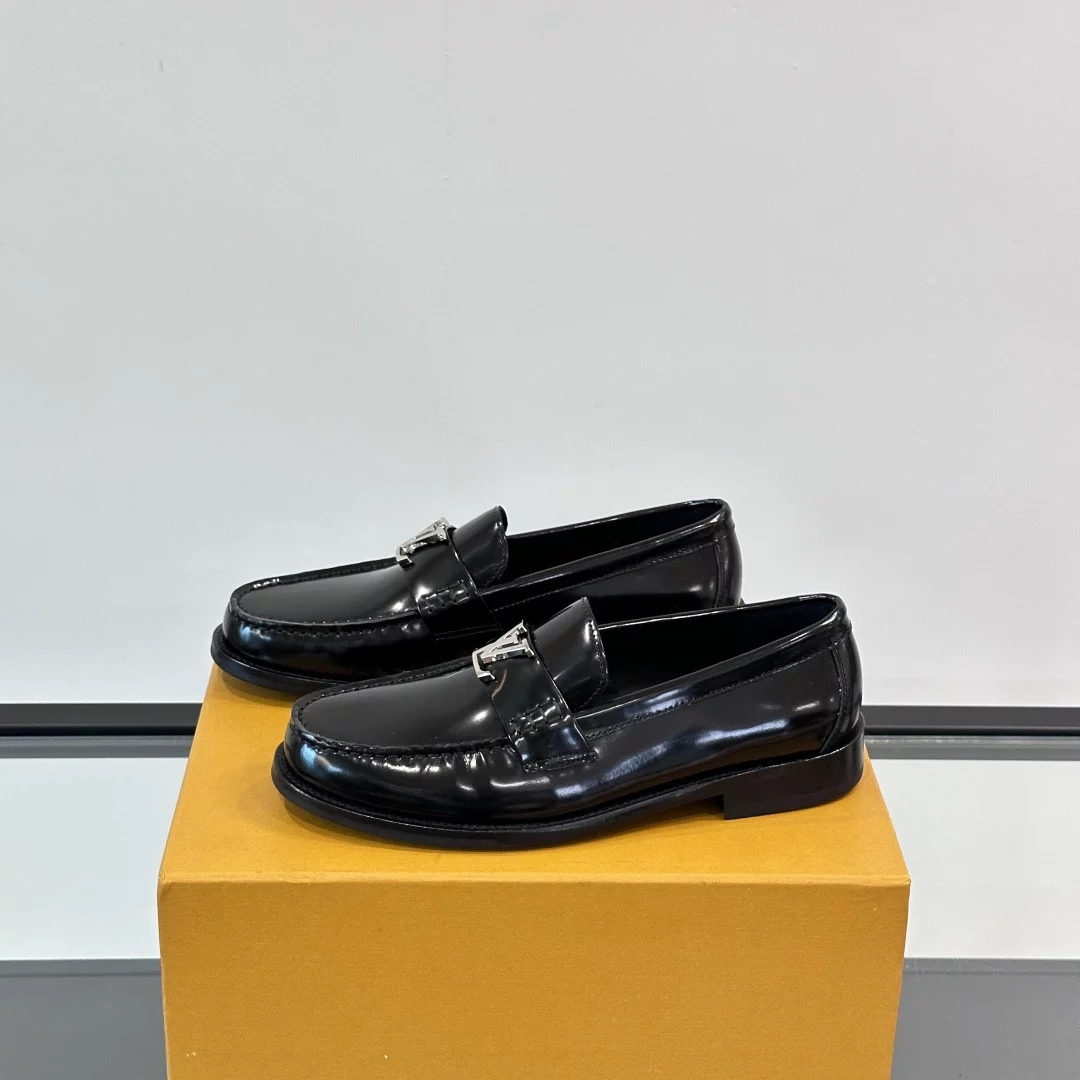 MAJOR LOAFERS BLACK GLAZED CALF LEATHER – VL037