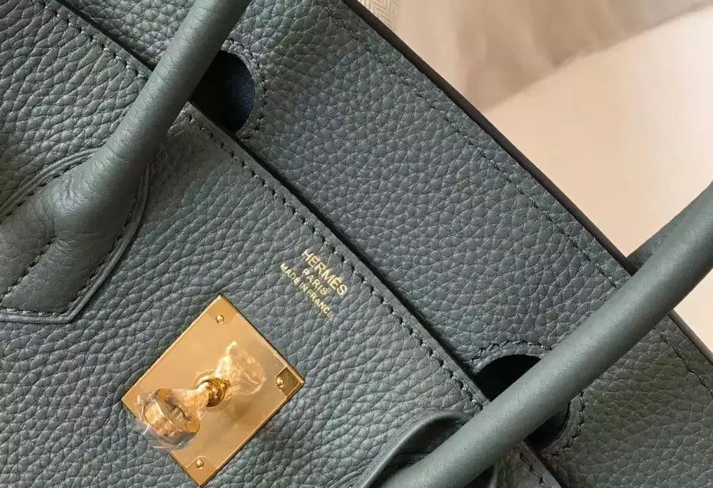 Hermes Birkin 30cm Bag In Vert Amande Clemence Leather GHW – HW021
