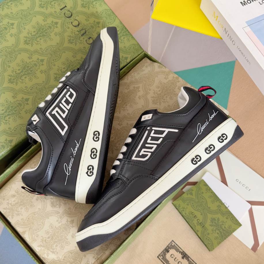 Gucci Basket Black White Sneakers – GCC220
