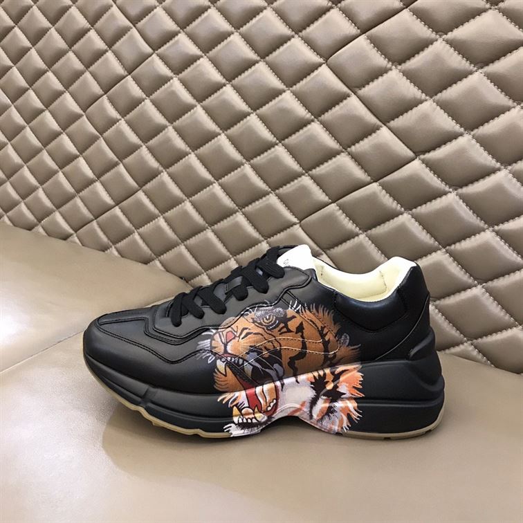 GUCCI RHYTON LEATHER SNEAKER WITH TIGER – GCC017