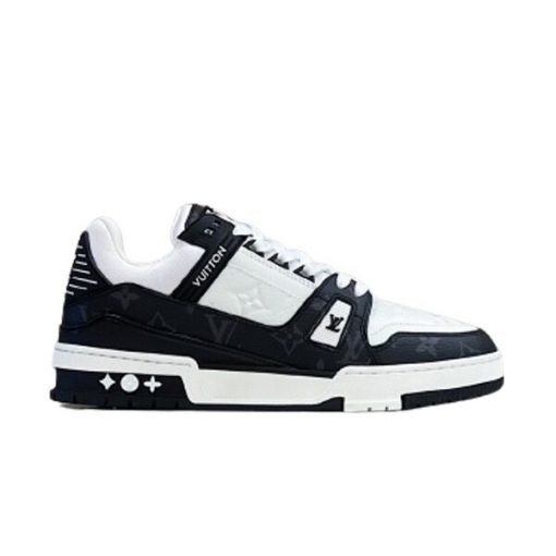 LOUIS VUITTON TRAINER WHITE BLACK WHITE – LVS018