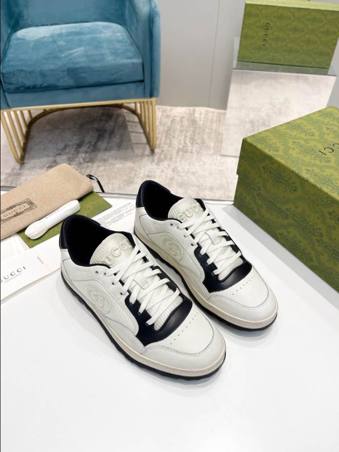 Gucci MAC80 Off-White Black Sneakers – GCC225