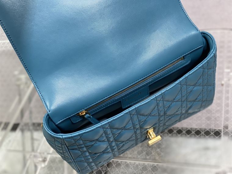 DIOR MEDIUM DIOR CARO BAG ROYAL BLUE SUPPLE CANNAGE CALFSKIN – DOB112