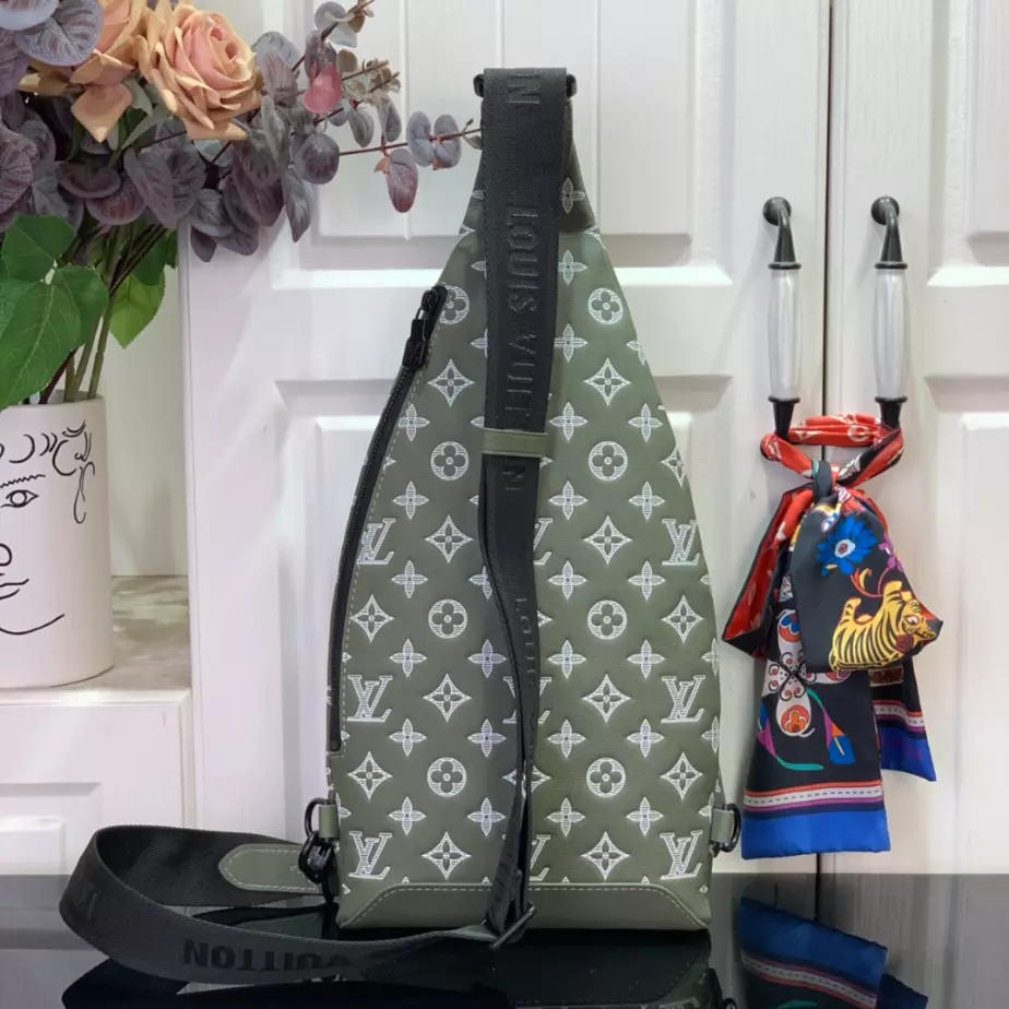 Louis Vuitton Duo Slingbag Olive Green Monogram Shadow – LW152