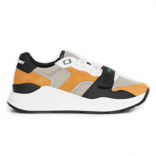 BURBERRY LOGO-STRAP LOW-TOP SNEAKERS – BBR025