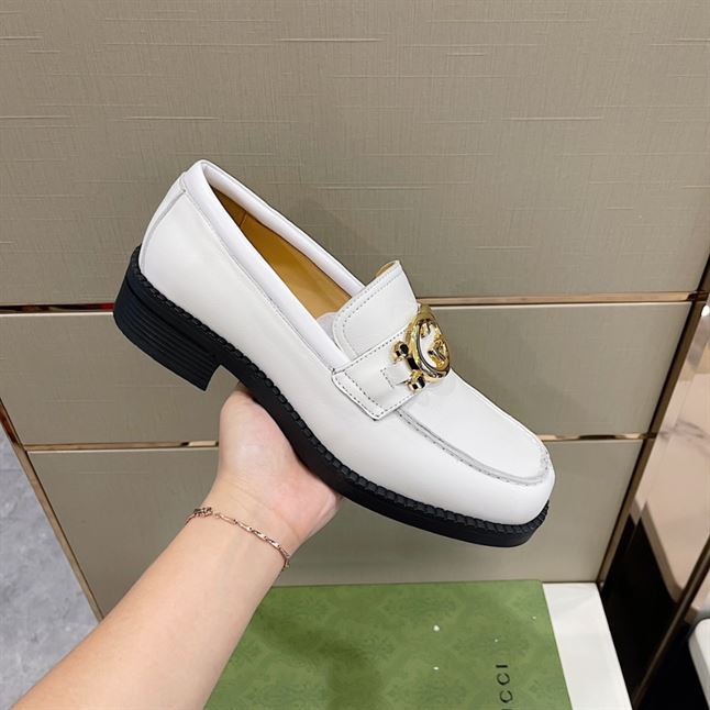GUCCI LEATHER LOAFER IN WHITE – GL046