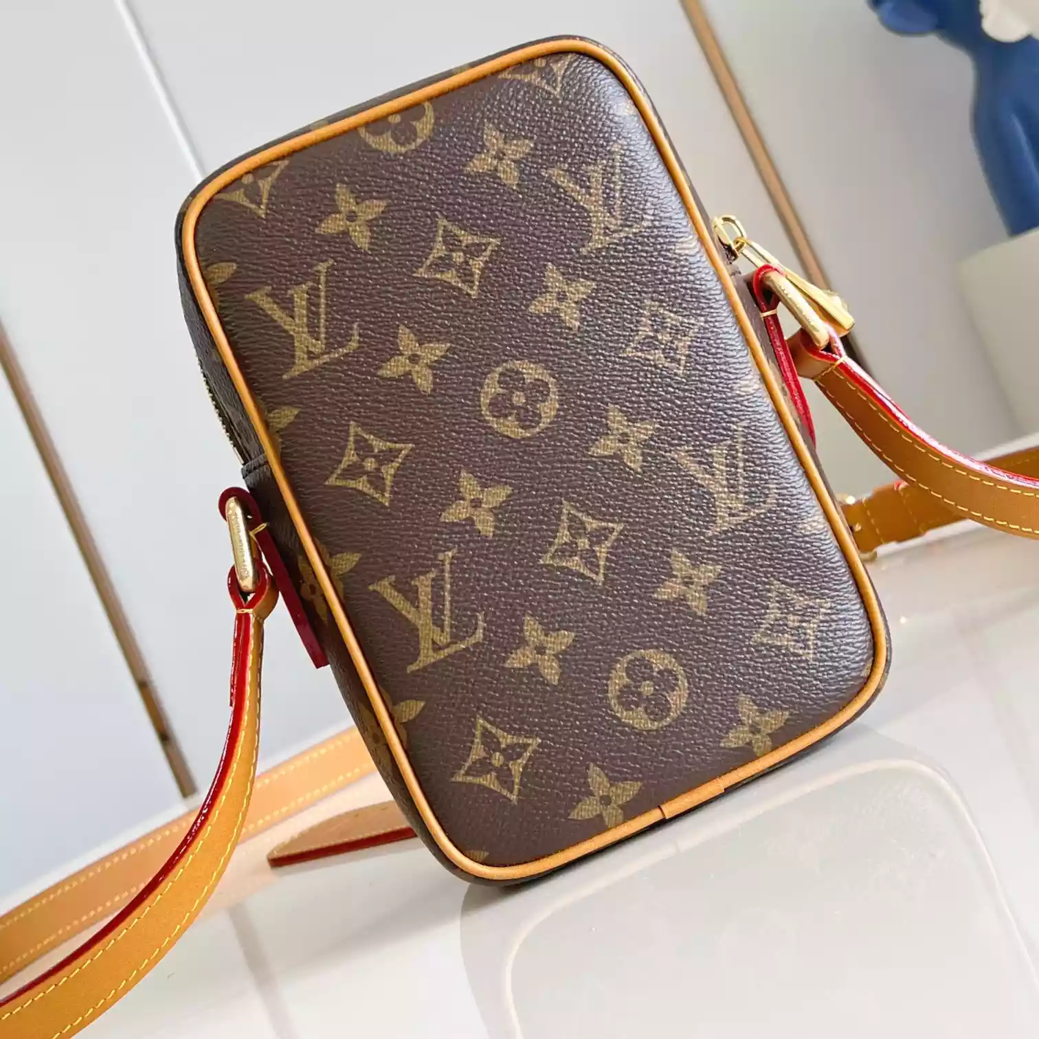 AMAZONE CROSS-BODY BAG BROWN MONOGRAM CANVAS – LW319