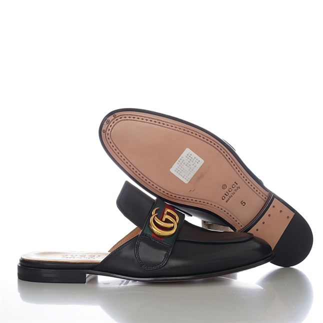 GUCCI BLACK PRINCETOWN SLIPPERS – GL033