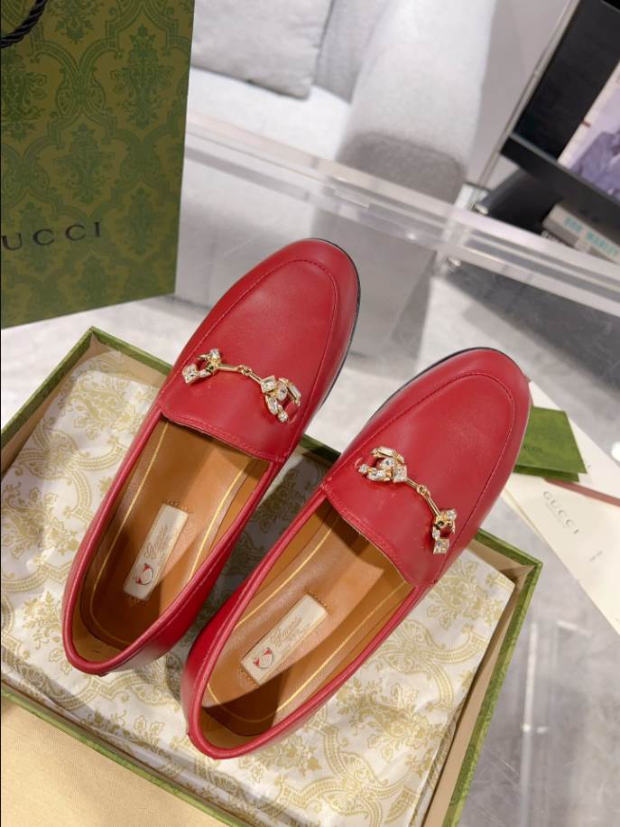 Gucci Jordaan Red Loafer – GL069