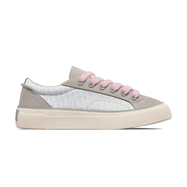 DIOR B33 SNEAKER GRAY AND WHITE DIOR OBLIQUE JACQUARD – DO130