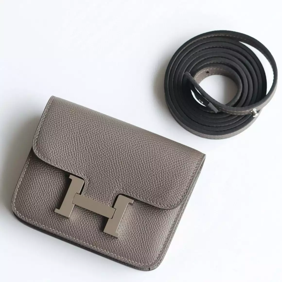 Hermes Constance Slim Wallet in Etain Epsom Calfskin – HW159