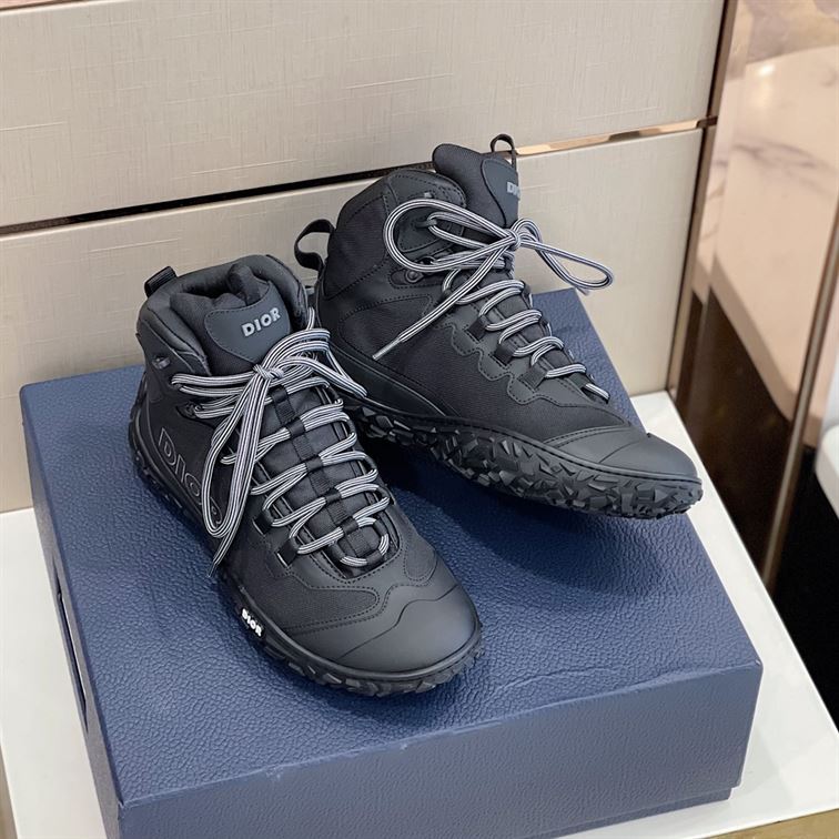 DIORIZON HIKING BOOT BLACK TECHNICAL MESH AND RUBBER – DO089