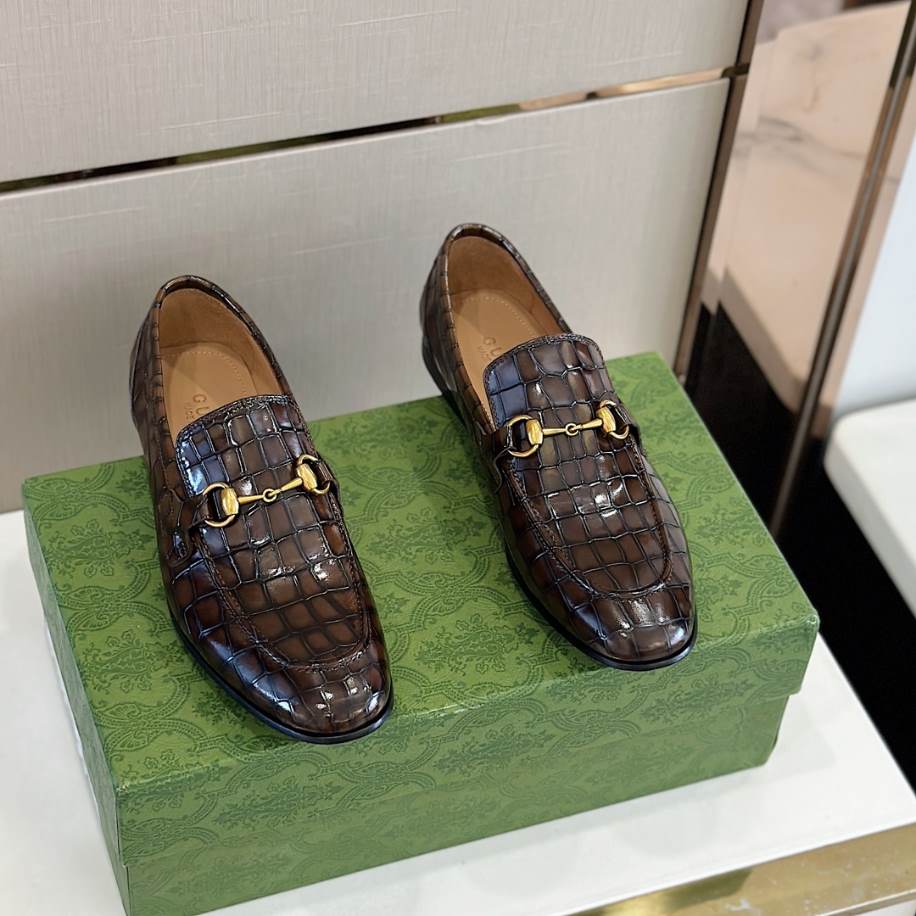 Gucci Thick Base Elevation Brown Loafer – GL086