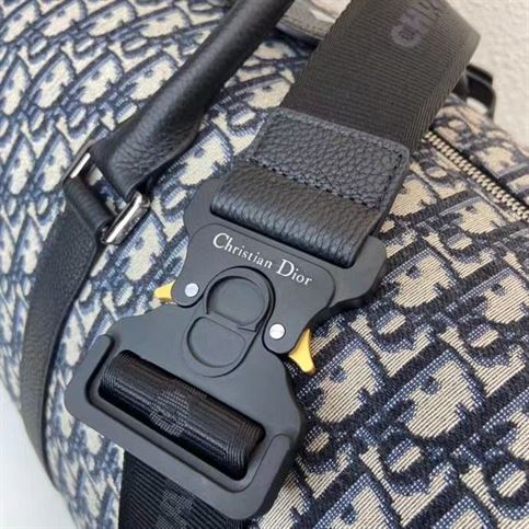 DIOR LINGOT 50 BAG BEIGE AND BLACK DIOR OBLIQUE JACQUARD – DIO017