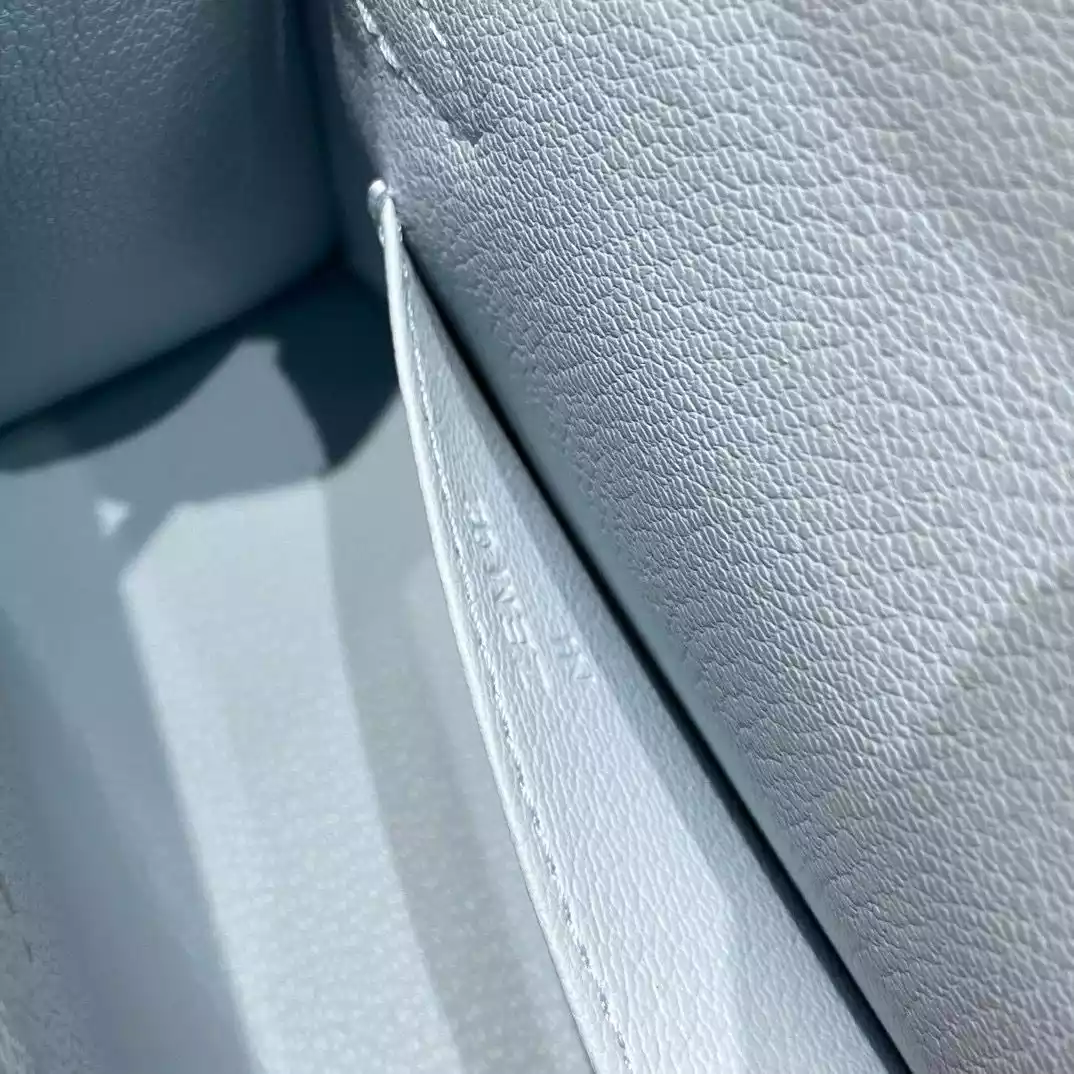 Hermes Kelly Mini II Bag In Blue Brume Epsom Leather PHW – HW126