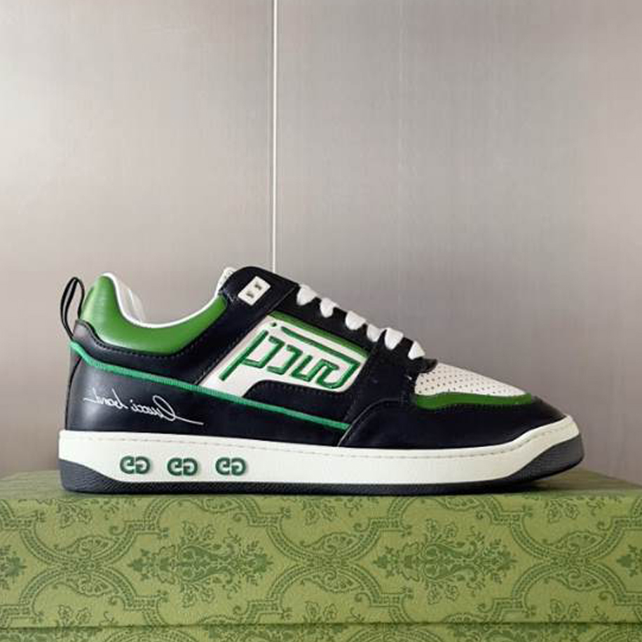 Gucci Screener Green Black White Sneakers – GCC218